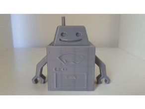 retro robot sculptures 3d print model - Mito3D