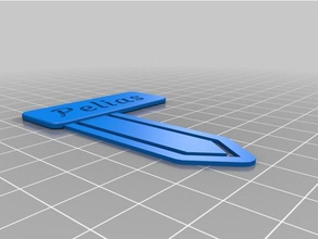 bookmark personalized office customized 3d print model - Mito3D