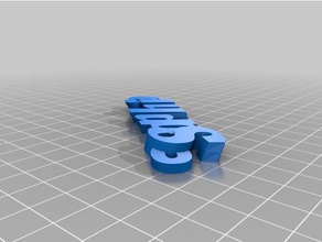 name5 chaveiros personalizado 3d print model - Mito3D