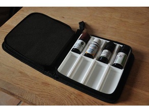 boite yolculuk huiles essentielles seyahat çantası yağı dökün banyo huile essentielle 3d print model - Mito3D