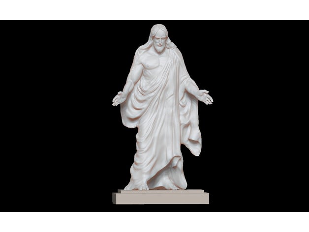 christus-statue Skulpturen 3D print model - Mito3D