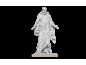 christus-statue Skulpturen 3d print model - Mito3D