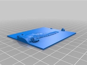 han solo nella carbonite business card holder contenitori 3d print model - Mito3D