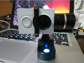 feiyu tech wearable gimbal xiaomi yi adapter frame camera feiyu-tech mount 3d print model - Mito3D