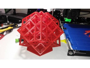 grand double treillis cube 3d l'impression 3d print model - Mito3D