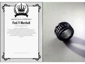 paultini texto anillo los anillos 3d de la moda accesorios accesorio joyería las joyas para hombre 3d print model - Mito3D