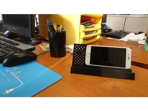 smart dock ofis durumda iphone 5 6 akıllı telefon destek 3d print model - Mito3D