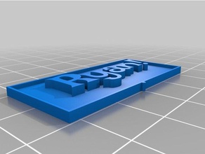 amico tag all'aperto giardino personalizzato 3d print model - Mito3D