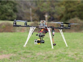 quadricoptère v1 rc des véhicules aérienne de la vidéo apm 25 arducopter ardupilot drone dys smart3 gopro graupner e-prop rcexplorer t-motor 3d print model - Mito3D