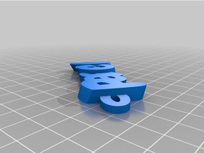 meine angepasste iamburnys v2text name keyring keyfob Schlüsselanhänger 3d print model - Mito3D