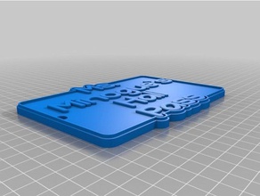 minogue hall pass de porte-clés personnalisé 3d print model - Mito3D