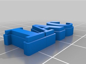 iac Schlüsselanhänger angepasst 3d print model - Mito3D