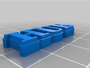 hub Anahtarlık özelleştirilmiş 3d print model - Mito3D