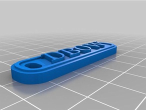 dbow keychains customized 3d print model - Mito3D