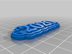 2020 keychains customized 3d print model - Mito3D