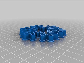 my customized snowflake cookie cutters 1 kitchen dining 3d print model - Mito3D