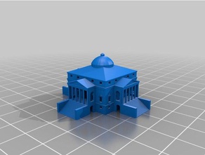 Rotunde Gebäude Strukturen 3d print model - Mito3D