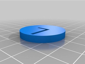 plan de acción la ficha las monedas insignias personalizado 3d print model - Mito3D