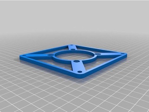 my customized pc fan adapter plate 120 60 flat computer 3d print model - Mito3D