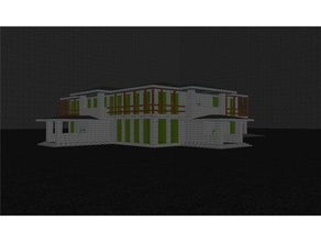 martin-Stil-Haus Gebäude Strukturen 3d print model - Mito3D