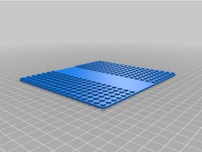 custom lego Fahrbahn Grundplatte Bau - Spielzeug angepasst 3d print model - Mito3D
