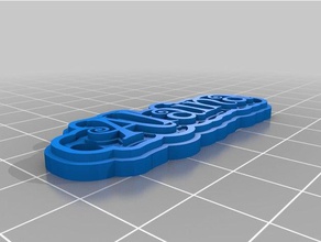 alaina keychain keychains customized 3d print model - Mito3D