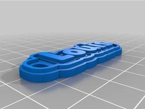 louis de porte-clés personnalisé 3d print model - Mito3D