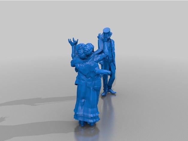 insanlar kazık heykeller 3D print model - Mito3D
