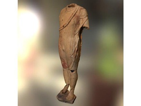 cenaze Heykeli asil Etrüsk tarar kopyaları 3d baskı tarama kıyafetler kültürel miras Yunan adam Roma heykel ayakta terracotta 3d print model - Mito3D