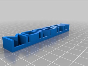 my customized 3d name plate morgan sculptures 3d print model - Mito3D