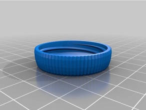 30x20mm container knurled lid containers customized 3d print model - Mito3D