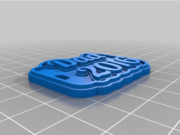 papa tag de porte-clés personnalisé 3D print model - Mito3D