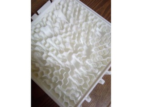 formicarium cd cover size honeycomb maze style pets 3d print model - Mito3D