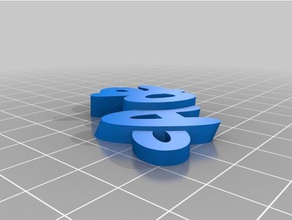 ade text name keyring keyfob keychains customized 3d print model - Mito3D