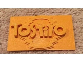 tostitos logo 2d arte 3d print model - Mito3D