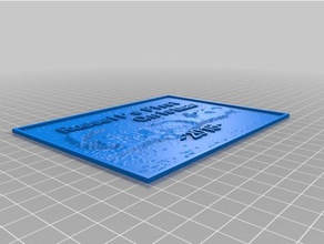 panel6 2d art customized 3d print model - Mito3D