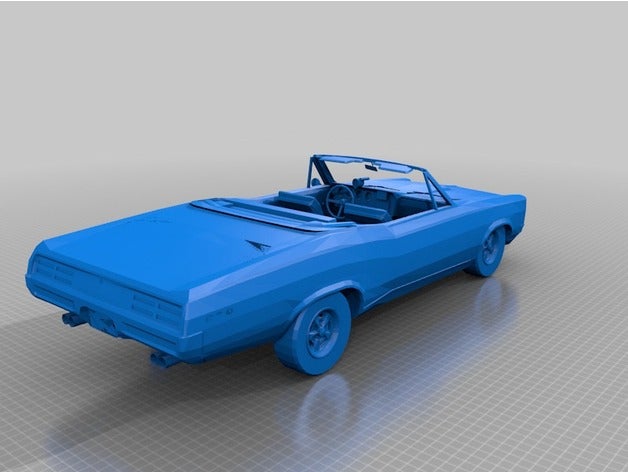 1966 pontiac gto alabilirsiniz Cabrio 3d baskı 3D print model - Mito3D