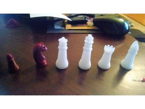 peças de xadrez 3d impressão 3d print model - Mito3D