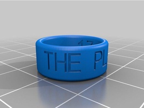 theplayer los anillos personalizado 3d print model - Mito3D