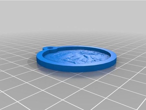 sergio yuvarlak lithopane Anahtarlık özelleştirilmiş 3d print model - Mito3D