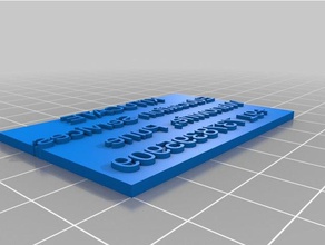 my customized 60x40mm address graphic stamp toy game accessories 3d print model - Mito3D