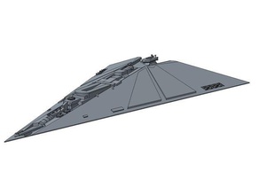 sw pellaeon-class stardestroyer 3d printing scifi spaceship star wars starship 3d print model - Mito3D