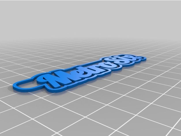 m6 111 Anahtarlık özelleştirilmiş 3D print model - Mito3D