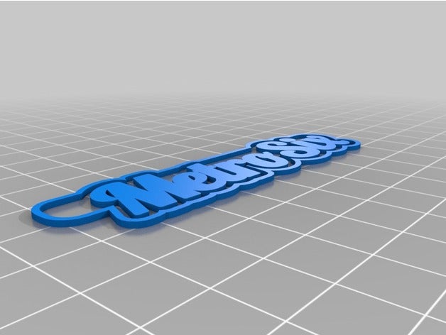 m6 metà i portachiavi personalizzato 3D print model - Mito3D