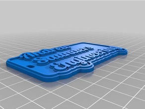 andy engineering keychains customized 3d print model - Mito3D