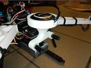 gps monte s500 quadcopter diy drone 3d print model - Mito3D