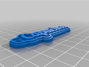 capucine 6d llaveros personalizado 3d print model - Mito3D