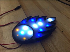 meteor led board electronics leds lights meteors solidworks wires wiring 3d print model - Mito3D