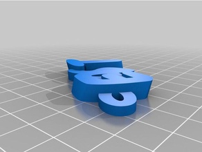 east keychain keychains customized 3d print model - Mito3D