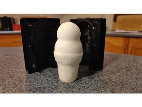 snow cone maker toys games mold molds openscad remixchallenge winter 3d print model - Mito3D